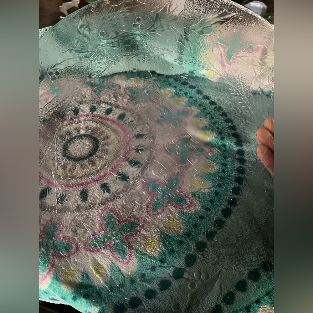 Clear Christmas Plate